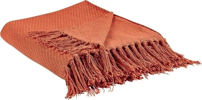 Attēls no Beliani Koc baweniany 125 x 150 cm czerwony YARSA!