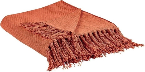 Picture of Beliani Koc baweniany 125 x 150 cm czerwony YARSA!