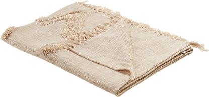 Attēls no Beliani Koc baweniany 130 x 180 cm beowy FATEHPUR!