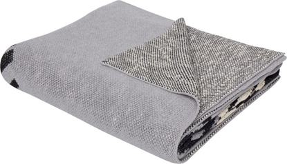 Attēls no Beliani Koc baweniany dla dzieci w lwa 130 x 170 cm szary MATTA