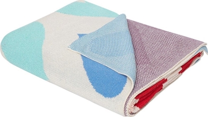 Attēls no Beliani Koc baweniany dla dzieci w serca 130 x 170 cm wielokolorowy KOHAT