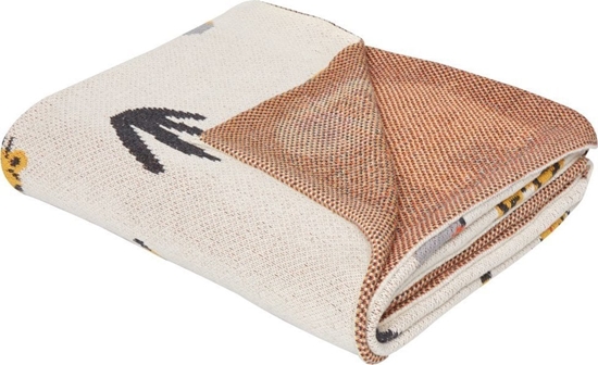 Picture of Beliani Koc baweniany dla dzieci w zwierzta 130 x 170 cm wielokolorowy SAMEO