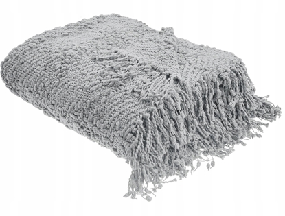 Attēls no Beliani Koc VELLA Bawena 200 x 220 cm Szary