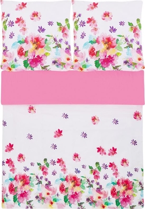 Изображение Beliani Komplet pocieli bawenianej LarynHill 155x220 cm biao-róowy