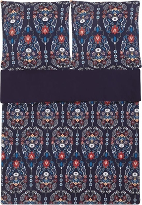 Изображение Beliani Komplet pocieli bawenianej Madrona niebieski 155x220 cm