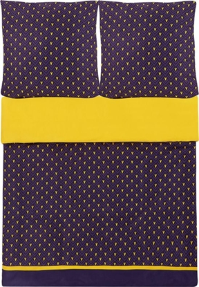 Изображение Beliani Komplet pocieli bawenianej Wallingford niebiesko-óy 155x220 cm