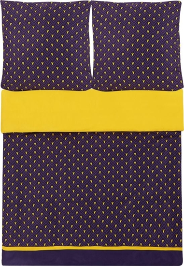 Picture of Beliani Komplet pocieli bawenianej Wallingford niebiesko-óy 155x220 cm