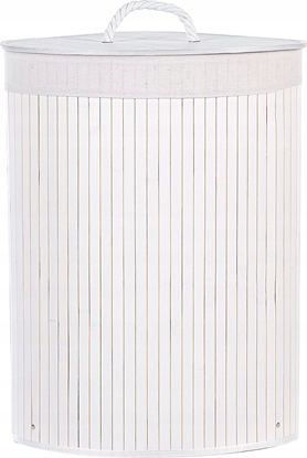 Picture of Beliani Kosz bambusowy z pokryw biay MATARA