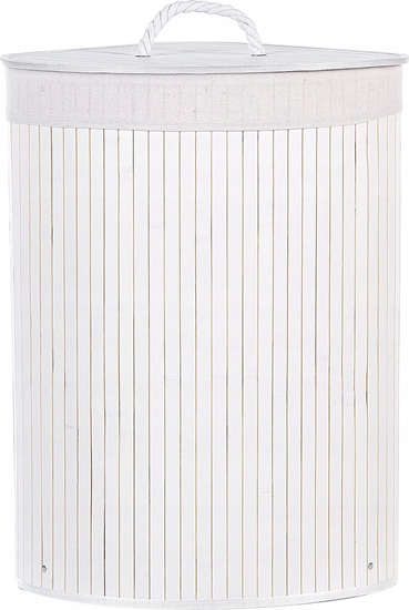 Picture of Beliani Kosz bambusowy z pokryw biay MATARA