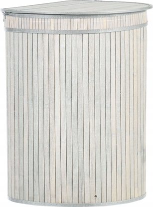 Picture of Beliani Kosz bambusowy z pokrywk szary BADULLA