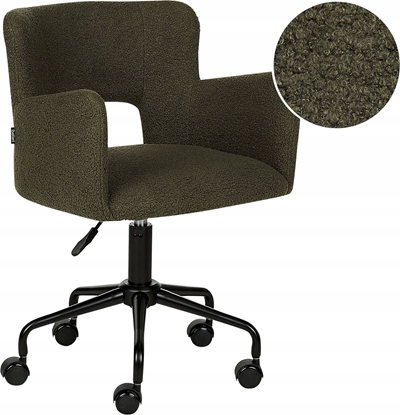 Picture of Beliani Krzeso biurowe regulowane boucle zielone SANILAC