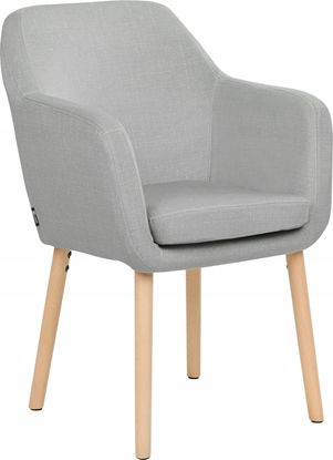 Picture of Beliani Krzeso do jadalni welurowe szare YORKVILLE II