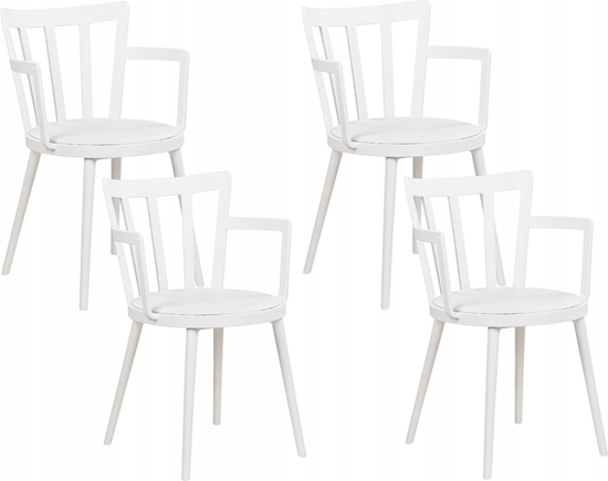 Picture of Beliani Krzeso do jadalni Zestaw 4 Biay MORILL