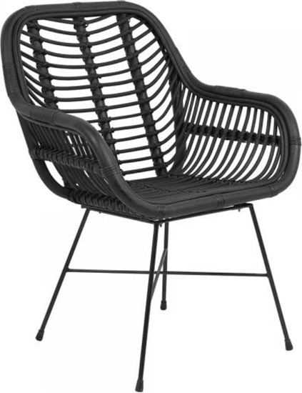 Picture of Beliani Krzeso rattanowe czarne CANORA!