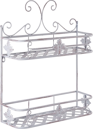 Изображение Beliani Metalowa póka azienkowa wiszca szara MARAYES!