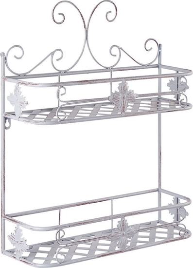 Picture of Beliani Metalowa póka azienkowa wiszca szara MARAYES!