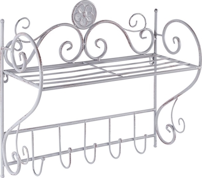 Изображение Beliani Metalowa póka azienkowa wiszca szara OSORNO!