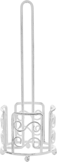 Изображение Beliani Metalowy stojak na papier toaletowy biay MANDI!