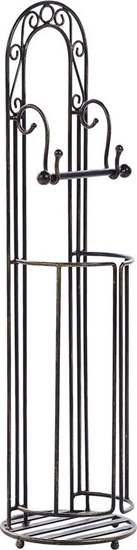 Изображение Beliani Metalowy stojak na papier toaletowy czarny TEMUCO!