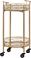 Picture of Beliani Metalowy wózek kuchenny 2-poziomowy z lustrzanym blatem zoty FARLEY