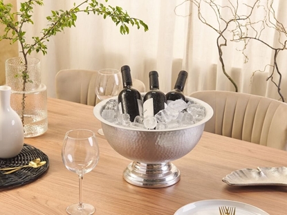 Picture of Beliani Misa do szampana srebrna TIWANAKU