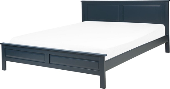 Picture of Beliani óko drewniane 160 x 200 cm niebieskie OLIVET