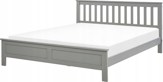 Picture of Beliani óko drewniane 160 x 200 cm szare MAYENNE