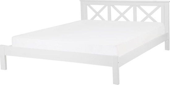 Picture of Beliani óko drewniane 180 x 200 cm biae TANNAY