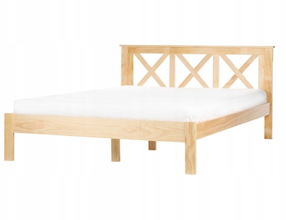 Attēls no Beliani óko Drewno TANNAY 140 x 200 cm Jasnobrzowy