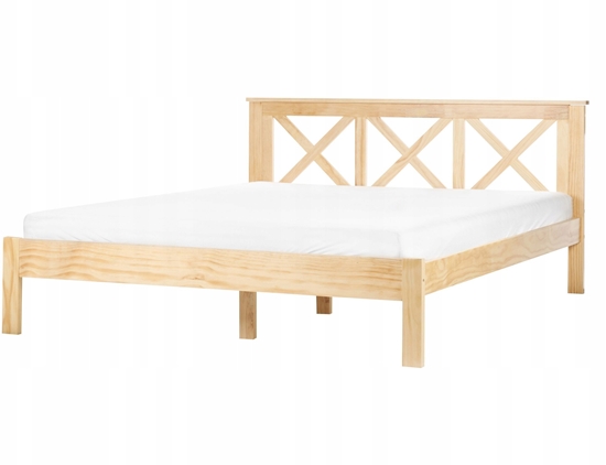 Picture of Beliani óko Drewno TANNAY 160 x 200 cm Jasnobrzowy