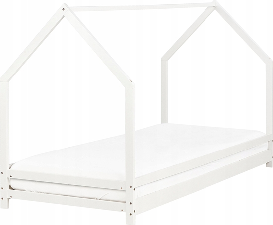 Picture of Beliani óko dziecice domek drewniane 90 x 200 cm biae APPY