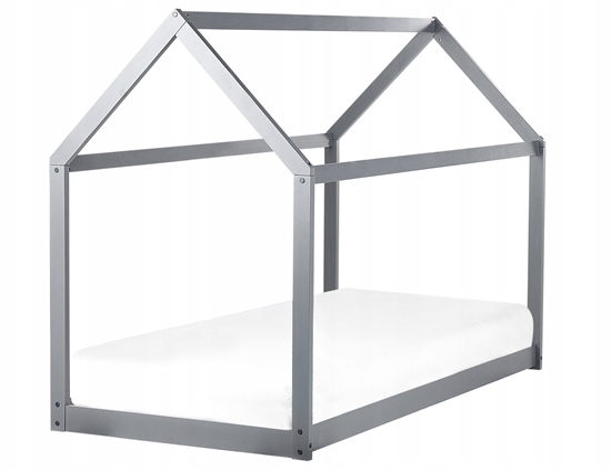 Picture of Beliani óko dziecice domek drewniane 90 x 200 cm szare TOSSE