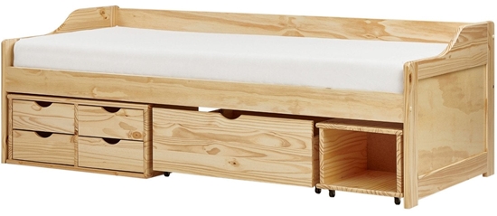 Picture of Beliani óko dzienne z szufladami Drewno ROYVILLE 90 x 200 cm Jasnobrzowy