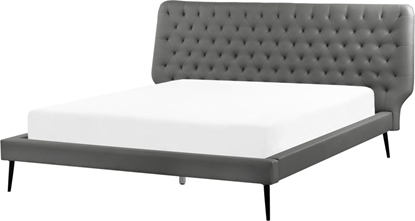 Attēls no Beliani óko ekoskóra 160 x 200 cm szare ESSONNE