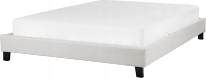 Attēls no Beliani óko jasnoszare tapicerowane ze stelaem 140 x 200 cm ROANNE