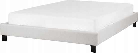 Picture of Beliani óko jasnoszare tapicerowane ze stelaem 140 x 200 cm ROANNE