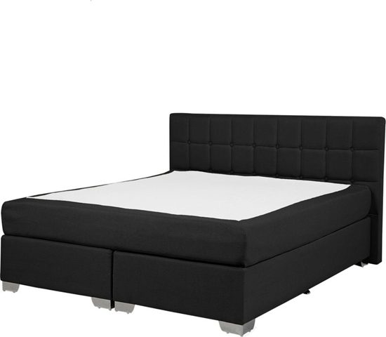 Picture of Beliani óko kontynentalne tapicerowane 140 x 200 cm czarne ADMIRAL