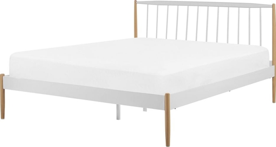 Picture of Beliani óko metalowe 160 x 200 cm biae MAURS