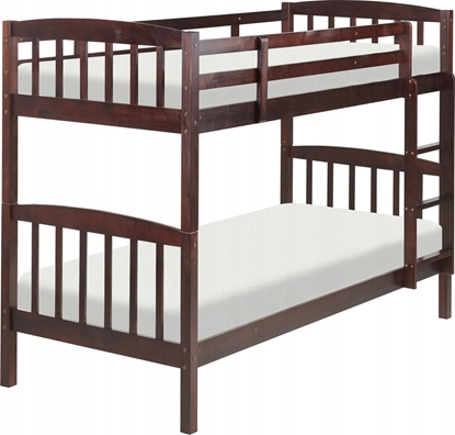 Picture of Beliani óko pitrowe drewniane 90 x 200 cm ciemne REVIN