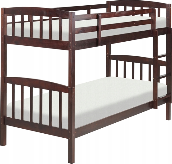 Picture of Beliani óko pitrowe drewniane 90 x 200 cm ciemne REVIN