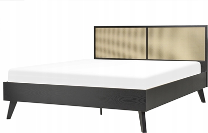 Picture of Beliani óko rattanowe 160 x 200 cm czarne MONPAZIER