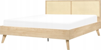 Picture of Beliani óko rattanowe 160 x 200 cm jasne drewno MONPAZIER