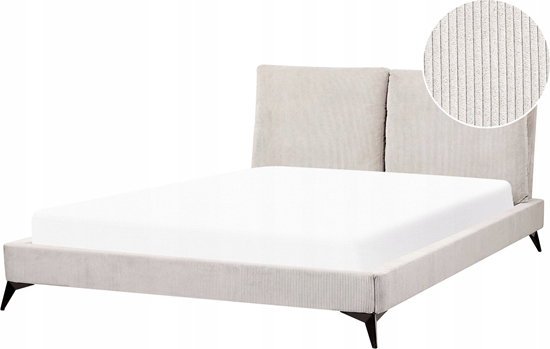 Picture of Beliani óko sztruksowe 160 x 200 cm jasnobeowe MELLE