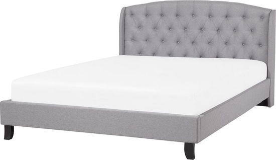 Picture of Beliani óko tapicerowane 140 x 200 cm szare BORDEAUX