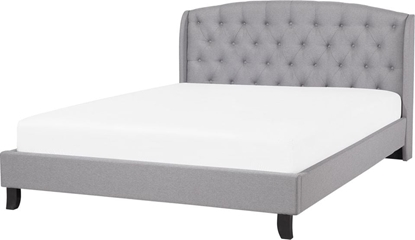 Picture of Beliani óko tapicerowane 160 x 200 cm szare BORDEAUX