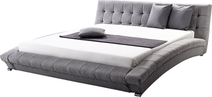 Picture of Beliani óko tapicerowane 160 x 200 cm szare LILLE