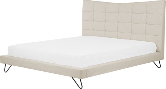 Picture of Beliani óko tapicerowane 180 x 200 cm beowe LANNION