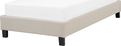 Picture of Beliani óko tapicerowane bez zagówka 90 x 200 cm beowe ROANNE