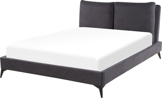 Picture of Beliani óko welurowe 140 x 200 cm ciemnoszare MELLE