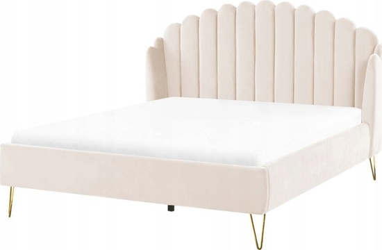 Изображение Beliani óko welurowe 160 x 200 cm beowe AMBILLOU